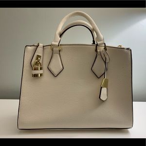 White Leather Hand Bag